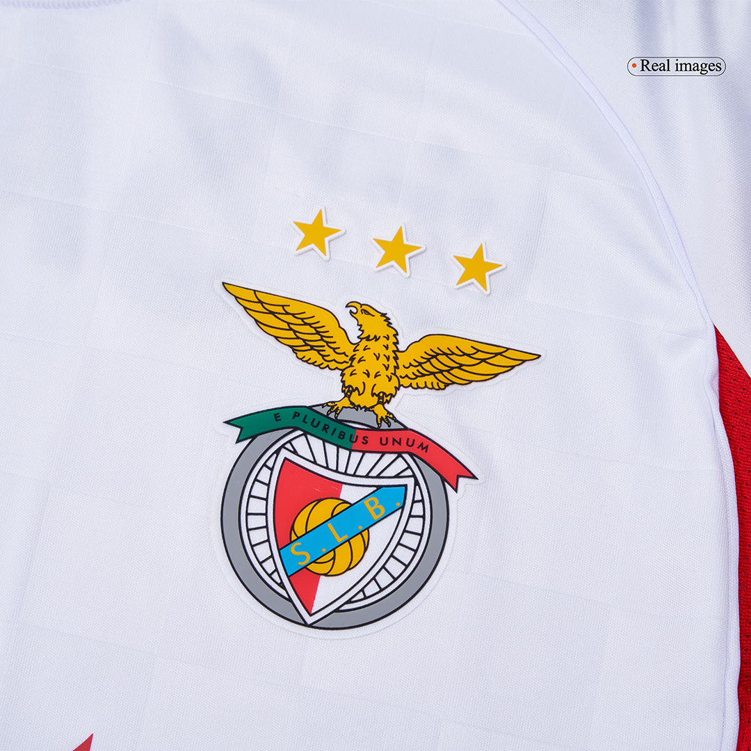 Benfica Third Away Soccer Jersey 2025/26 White