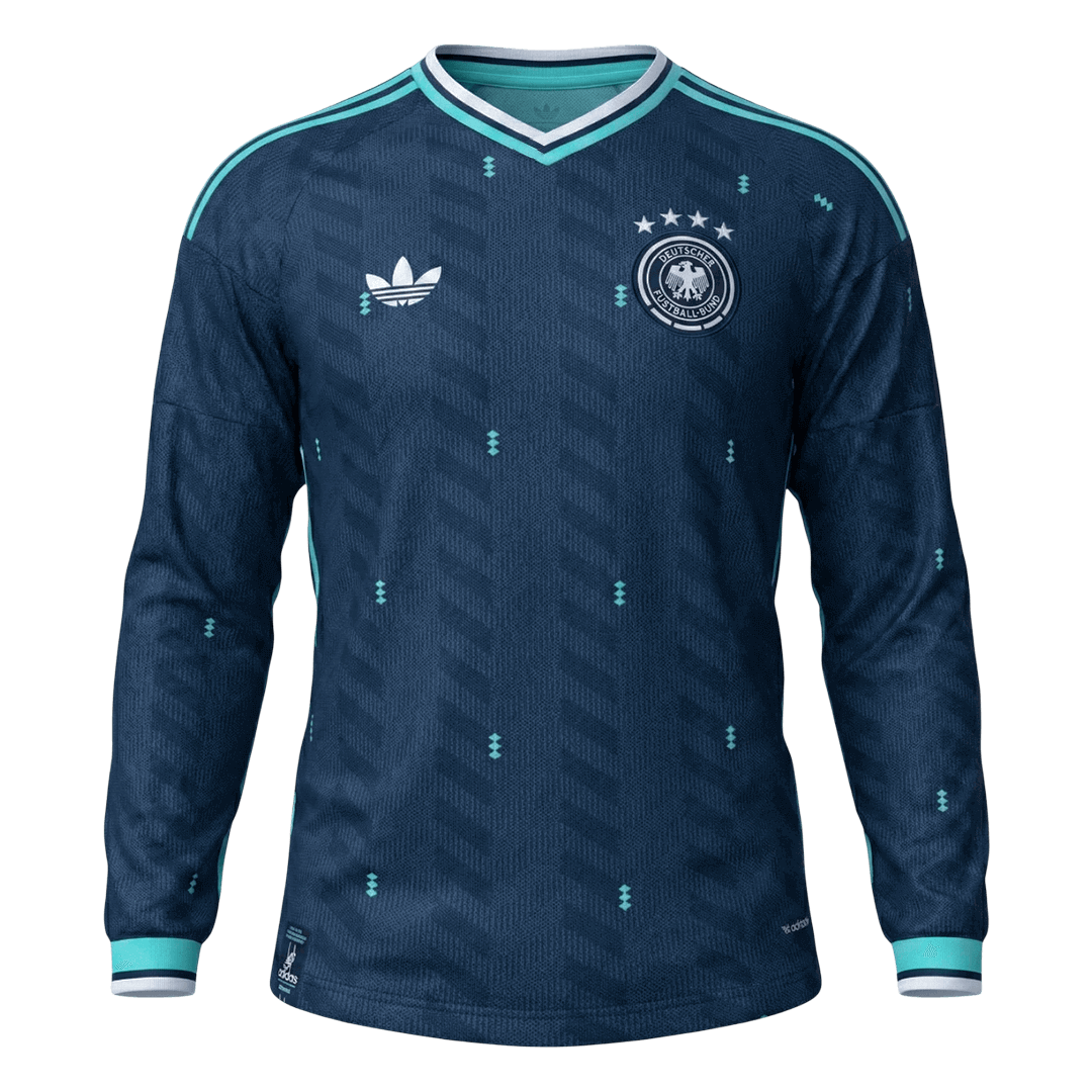 Camiseta de fútbol visitante de manga larga de Alemania 2026