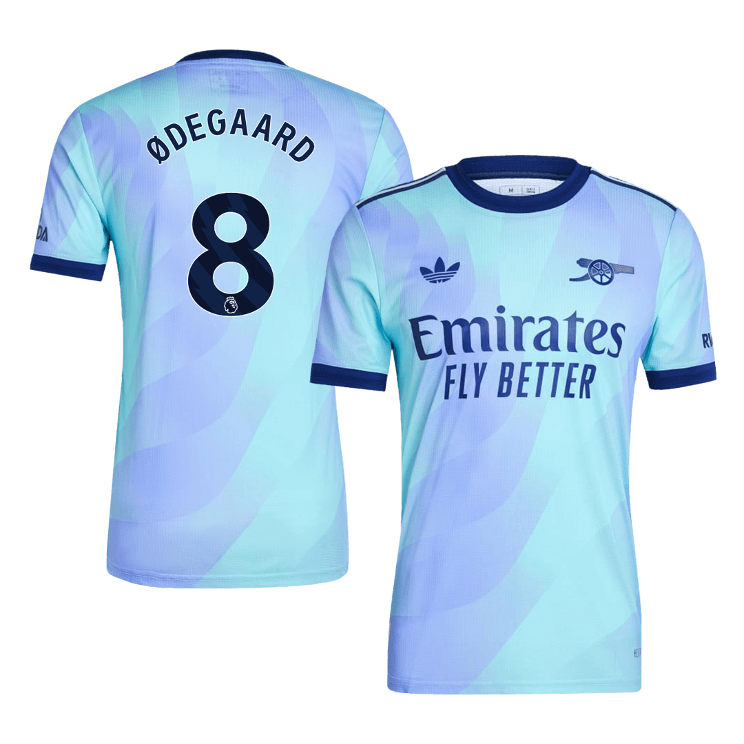 Arsenal ØDEGAARD #8 Third Away Soccer Jersey Authentic 2024/25 - Football Shirt | SmartJerseys | Official Quality