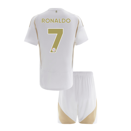 Al Nassr RONALDO #7 Third Away Soccer Jersey Kit 2024/25 Kids(Jersey+Shorts) - Football Shirt | SmartJerseys | Official Quality