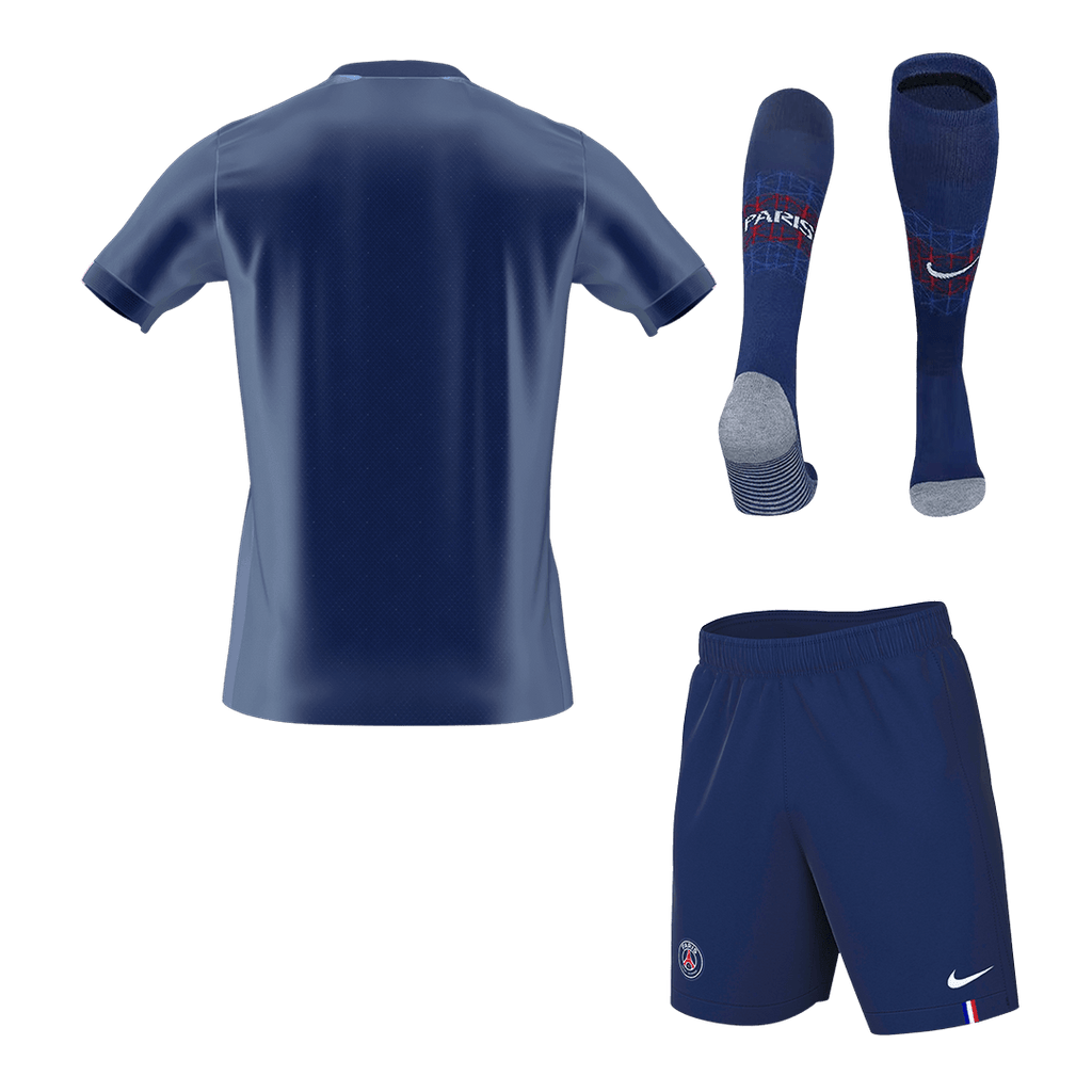 Camiseta de fútbol local del PSG (camiseta, pantalón corto y medias) 2025/26 azul marino