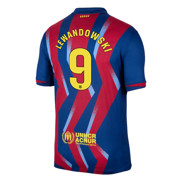 Barcelona LEWANDOWSKI #9 Fourth Away Soccer Jersey 2025/26