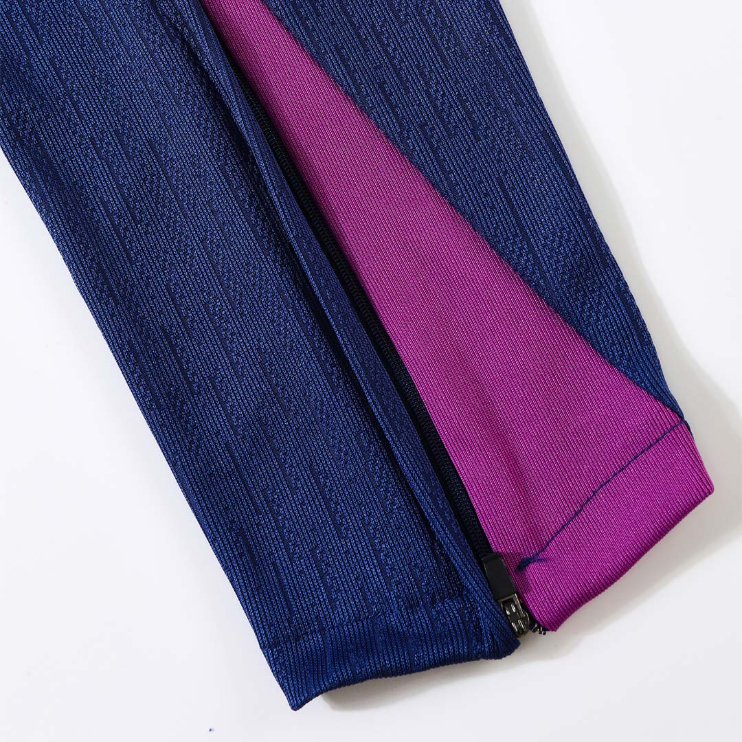 Conjunto de sudadera y pantalón con cremallera del Barcelona para niño (talla 25/26, morado)