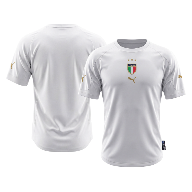 Camiseta de fútbol retro de visitante de Italia 2004