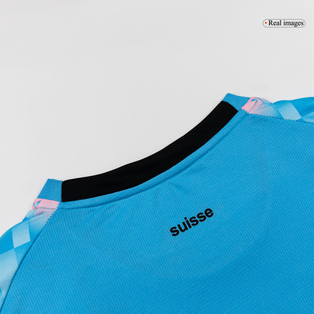 Switzerland Away Soccer Jersey World Cup 2026 Blue