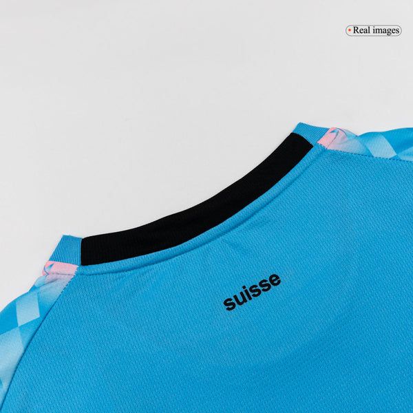 Switzerland Away Soccer Jersey World Cup 2026 Blue