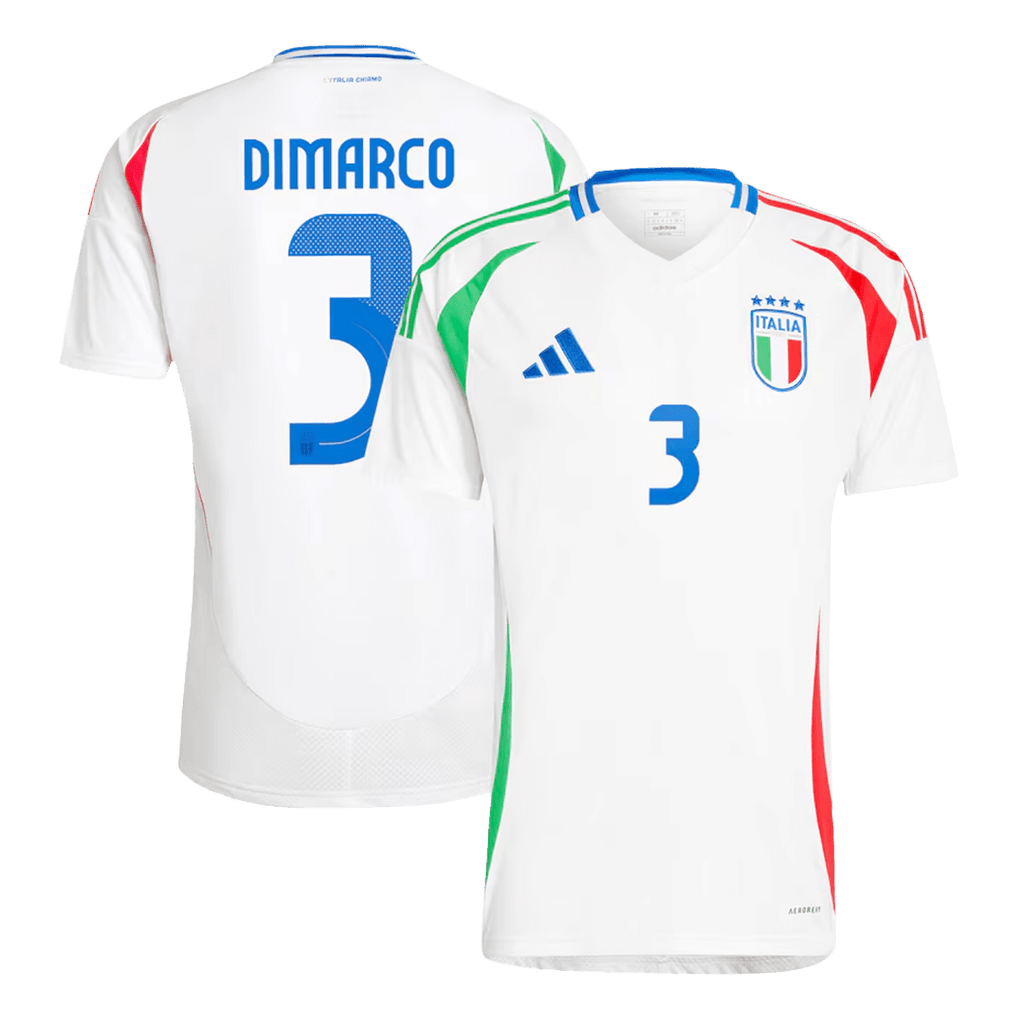 Italy DIMARCO #3 Away Jersey EURO 2024 - Football Shirt | SmartJerseys | Official Quality