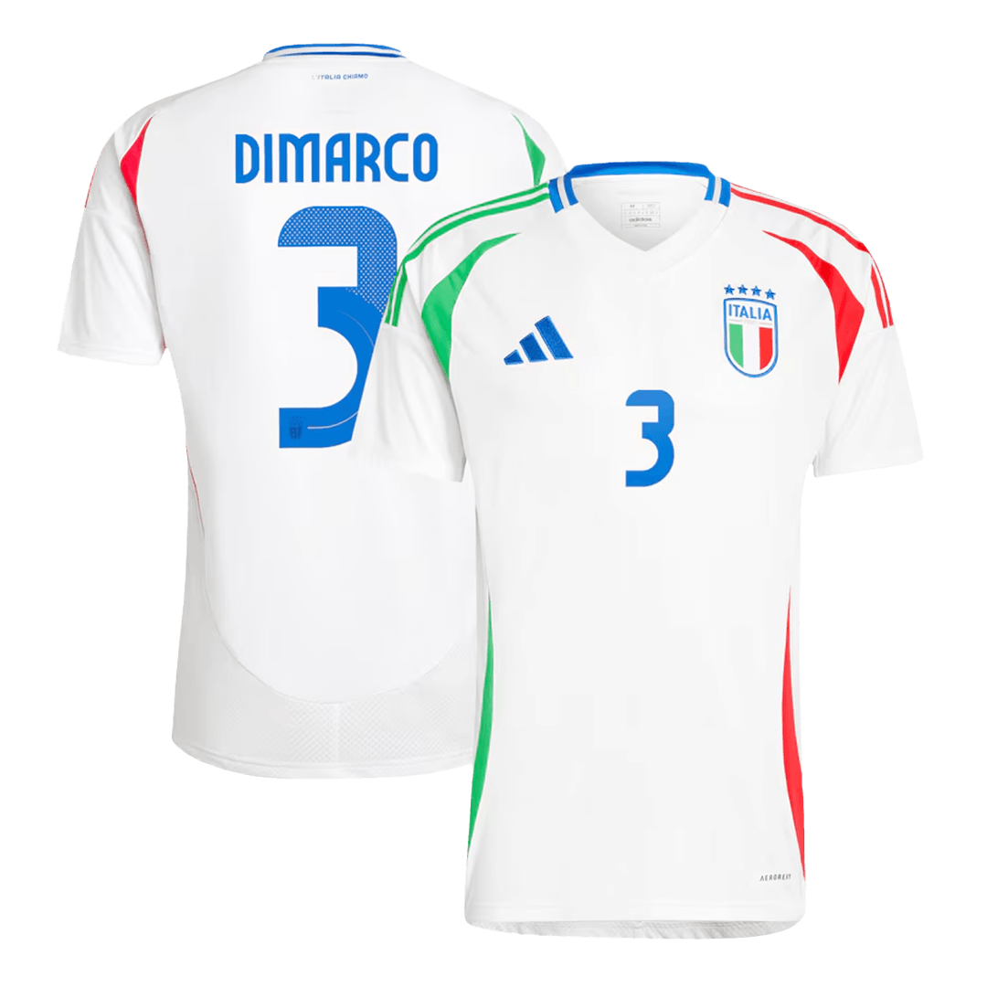 Italy DIMARCO #3 Away Jersey EURO 2024 - Football Shirt | SmartJerseys | Official Quality