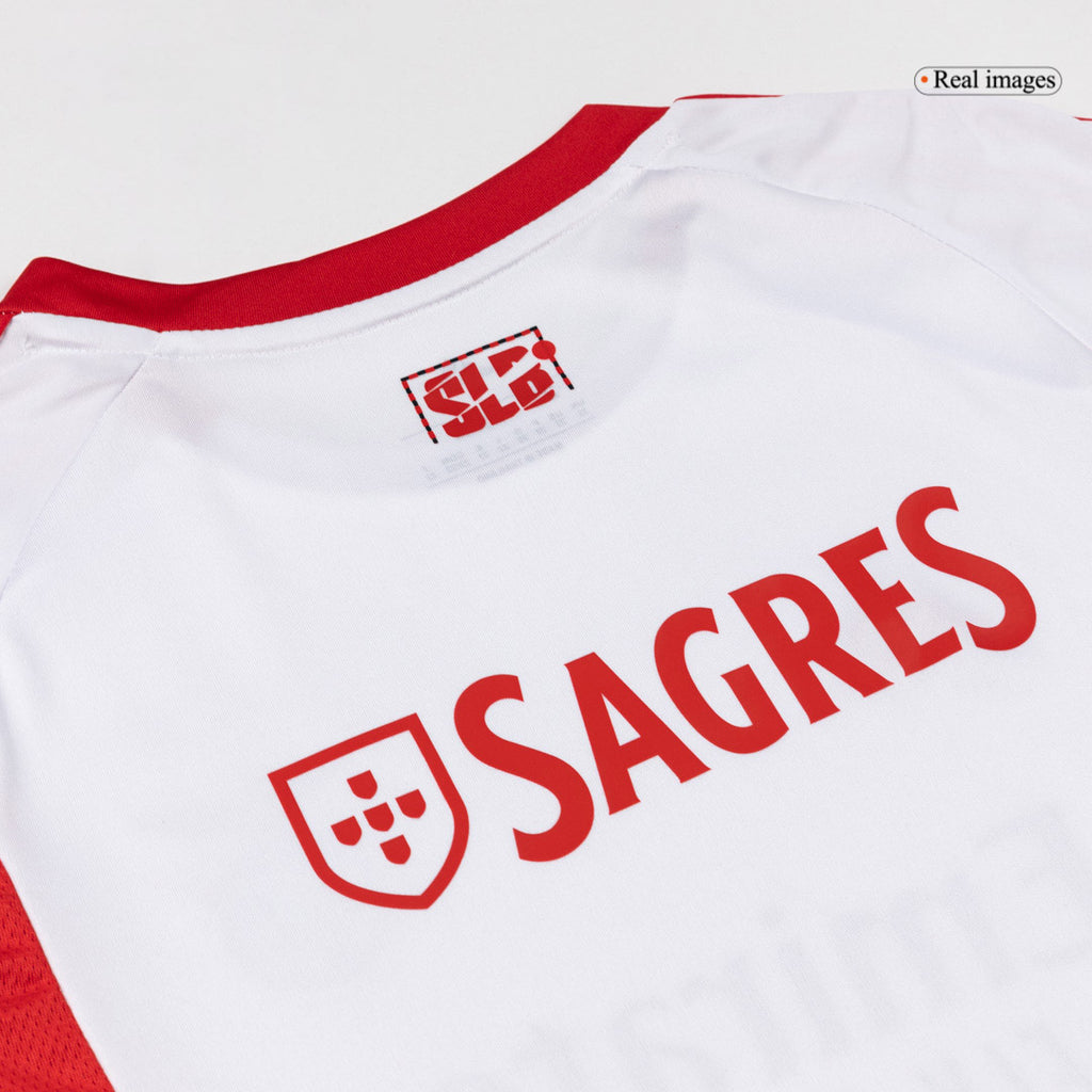 Kid's Benfica Third Away Soccer Jersey Kit 25/26 White