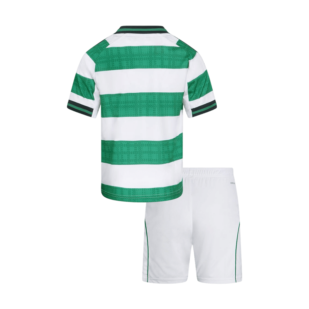 Kid's Celtic Home Soccer Jersey Kit(Jersey+Shorts) 25/26 Green&White