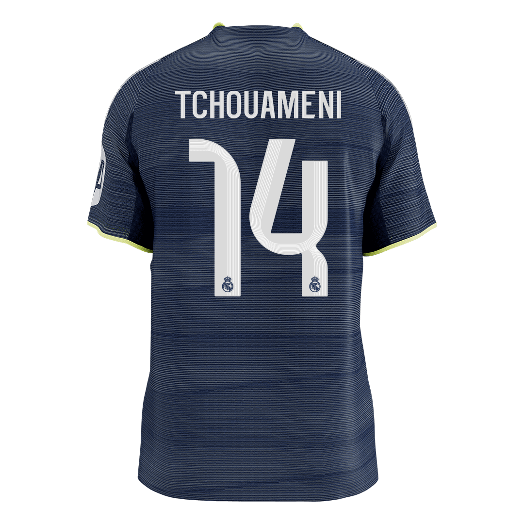 TCHOUAMENI #14 Authentic Real Madrid Away Soccer Jersey 2025/26 Navy