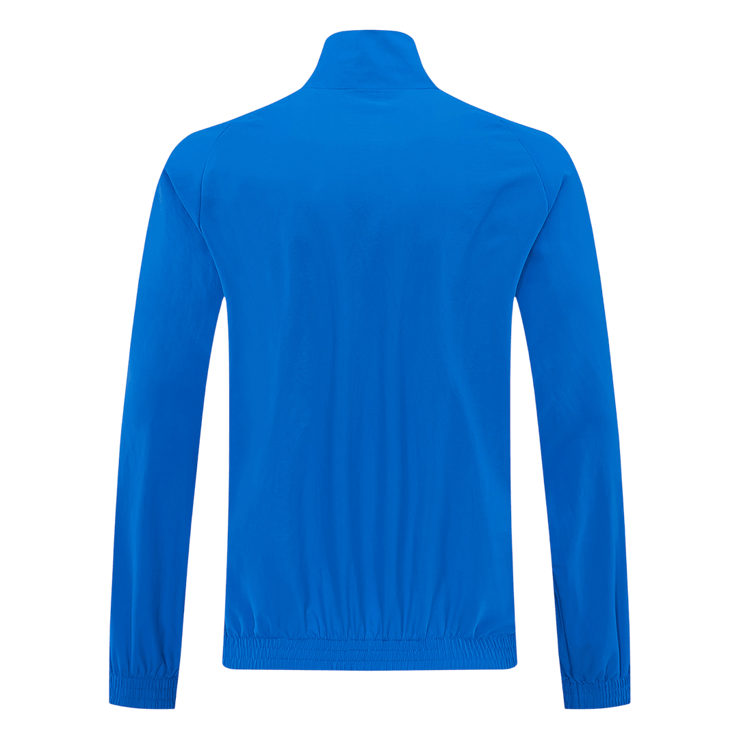 Real Madrid 1/2 Zipper Windbreaker Jacket Blue 2026