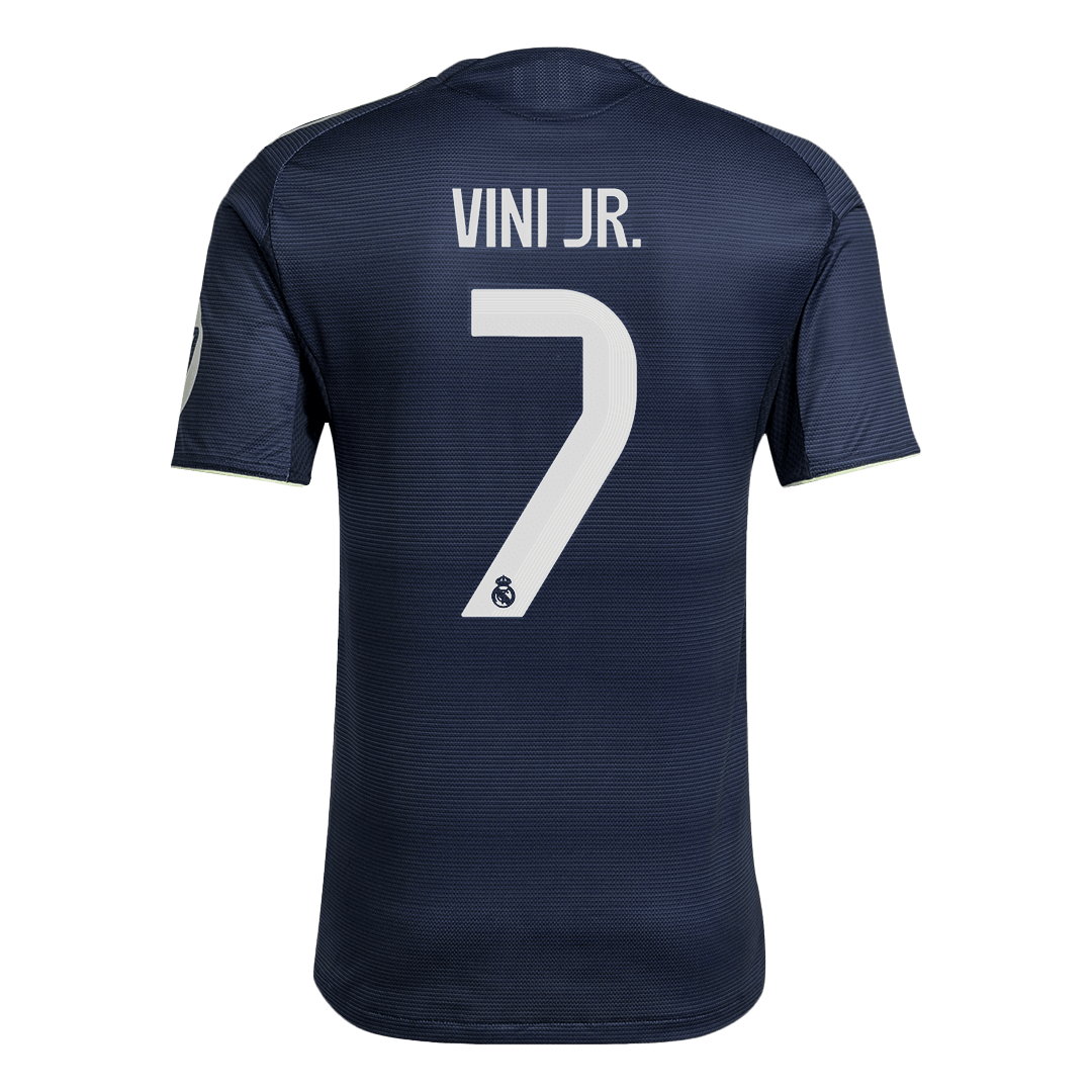Camiseta de fútbol visitante VINI JR. #7 del Real Madrid 2025/26 auténtica
