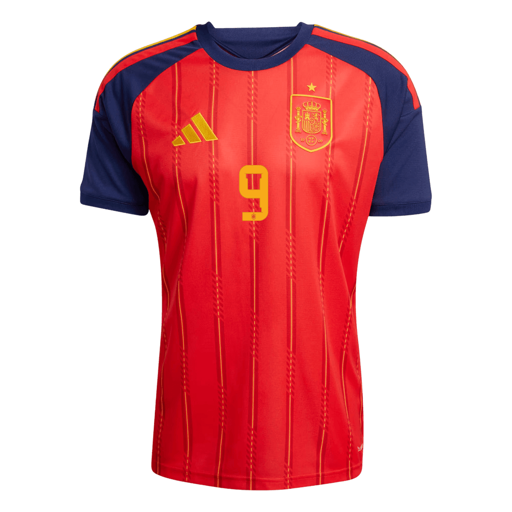 GAVI #9 Spain Home Soccer Jersey World Cup 2026 Red