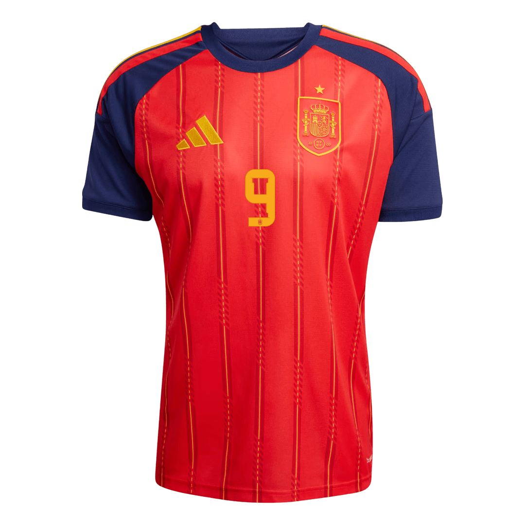 GAVI #9 Spain Home Soccer Jersey World Cup 2026 Red