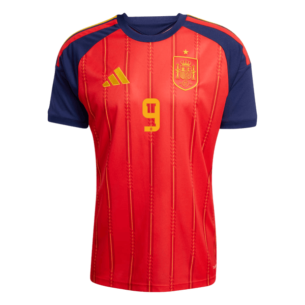 GAVI #9 Spain Home Soccer Jersey World Cup 2026 Red