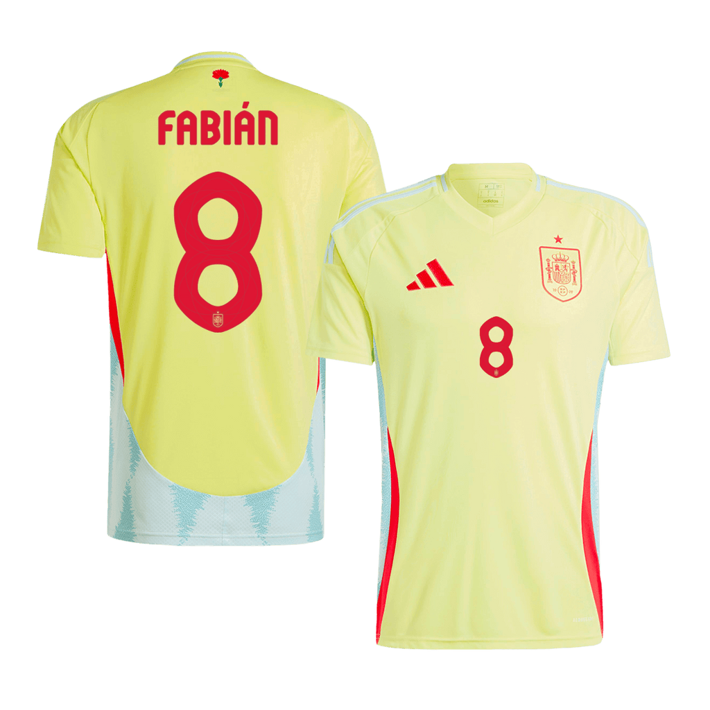Spain FABIÁN #8 Away Jersey EURO 2024 - Football Shirt | SmartJerseys | Official Quality