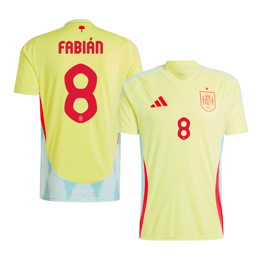 Spain FABIÁN #8 Away Jersey EURO 2024 - Football Shirt | SmartJerseys | Official Quality