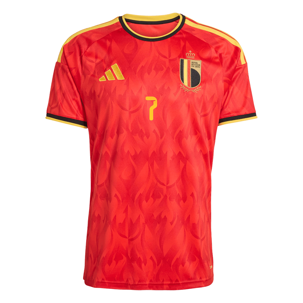 DE BRUYNE #7 Belgium Home Soccer Jersey World Cup 2026 Red