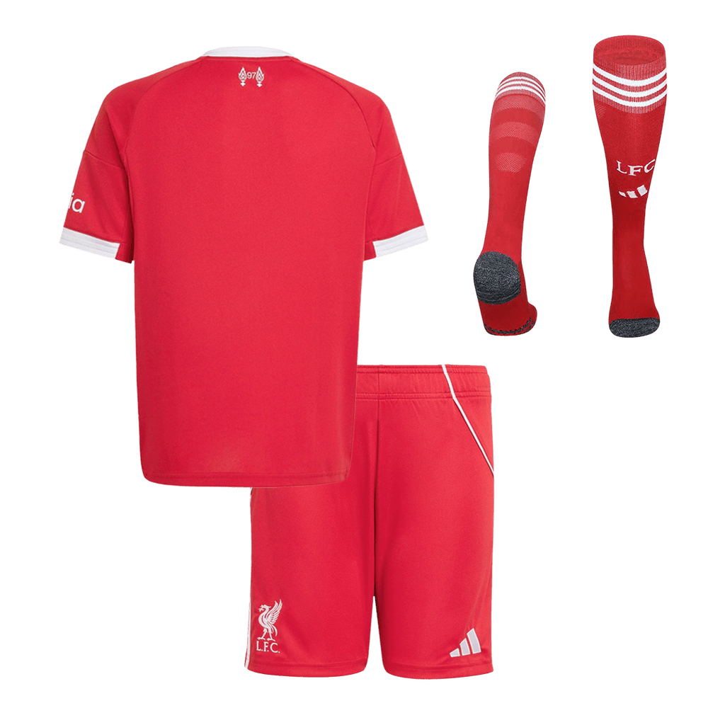 Kid's Liverpool Home Soccer Jersey Kit(Jersey+Shorts+Socks) 25/26 Red