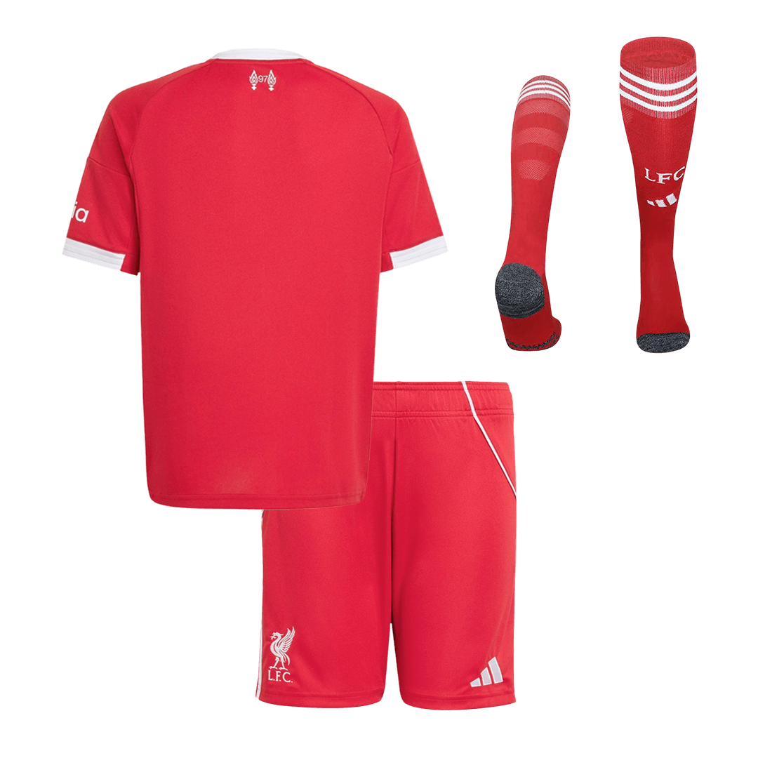 Kid's Liverpool Home Soccer Jersey Kit(Jersey+Shorts+Socks) 25/26 Red
