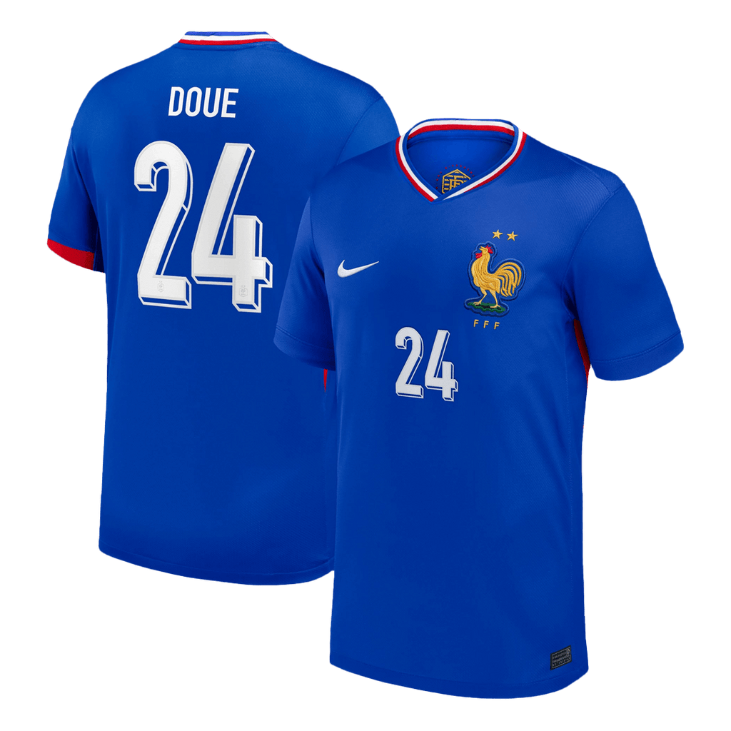 DOUE #24 France Euro Home Soccer Jersey 2024 Blue - Football Shirt | SmartJerseys | Official Quality