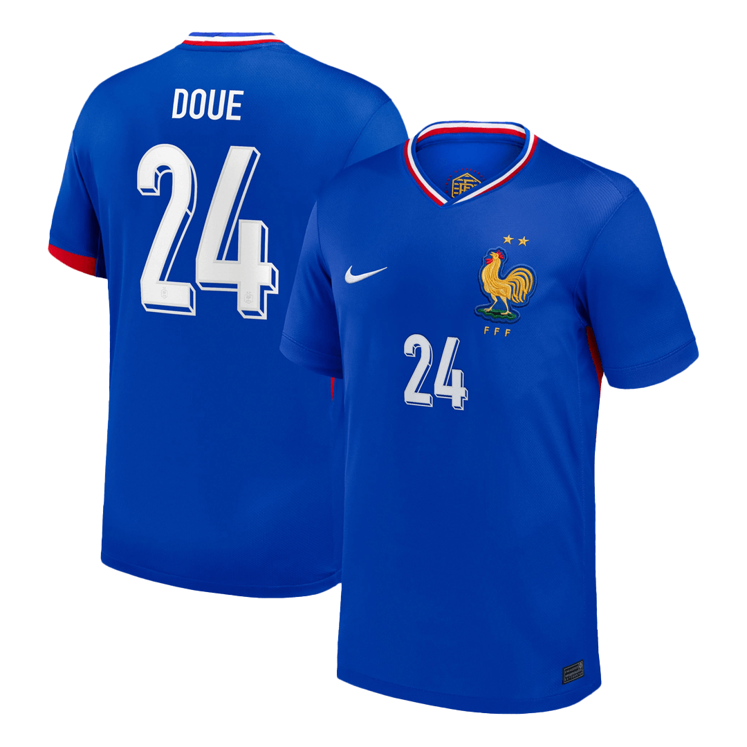 DOUE #24 France Euro Home Soccer Jersey 2024 Blue - Football Shirt | SmartJerseys | Official Quality