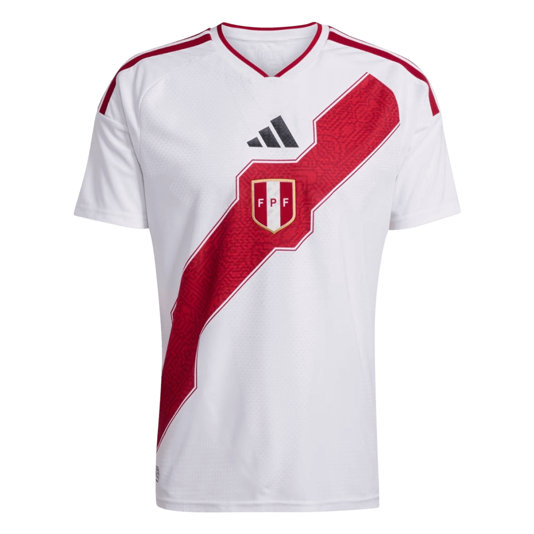 Peru Home Soccer Jersey World Cup 2026 White - Football Shirt | SmartJerseys | Official Quality
