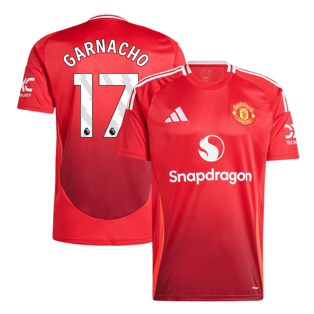 Manchester United GARNACHO #17 Home Jersey 2024/25 - Football Shirt | SmartJerseys | Official Quality