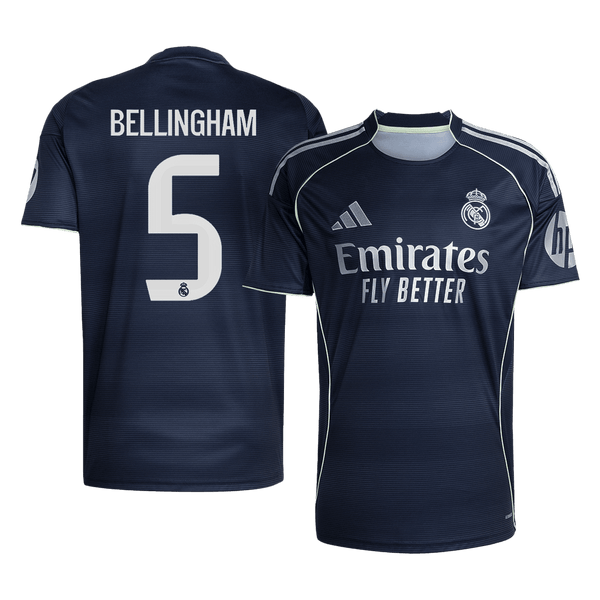 Real Madrid BELLINGHAM #5 Away Soccer Jersey 2025/26 - Football Shirt | SmartJerseys | Official Quality