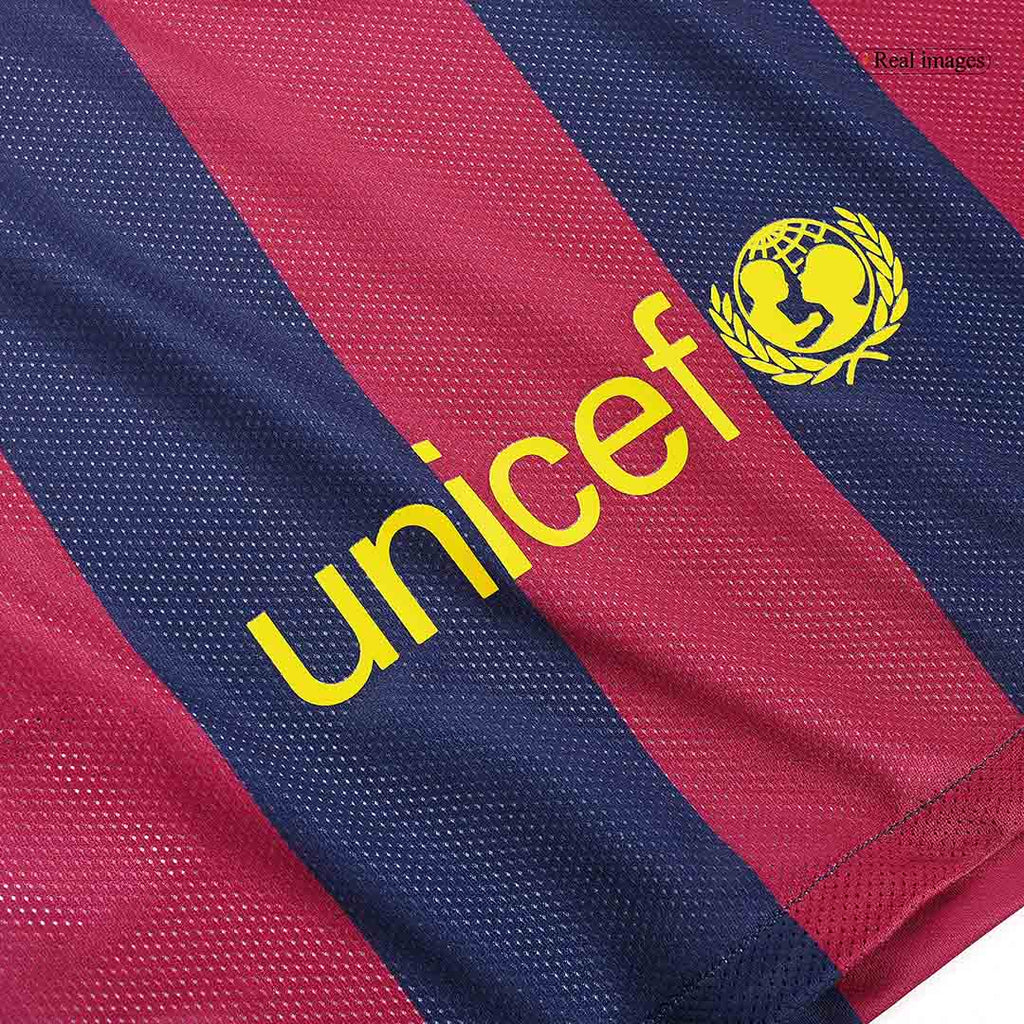 Barcelona SUÁREZ #9 Home Soccer Jersey Retro 2014/15