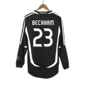 Real Madrid BECKHAM #23 Long Sleeve Away Soccer Jersey Retro 2006/07 - Football Shirt | SmartJerseys | Official Quality