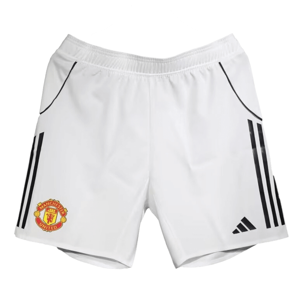 Manchester United Home Soccer Shorts Authentic 2025/26 - Football Shirt | SmartJerseys | Official Quality