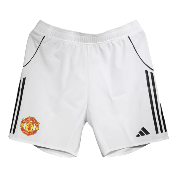 Manchester United Home Soccer Shorts Authentic 2025/26 - Football Shirt | SmartJerseys | Official Quality