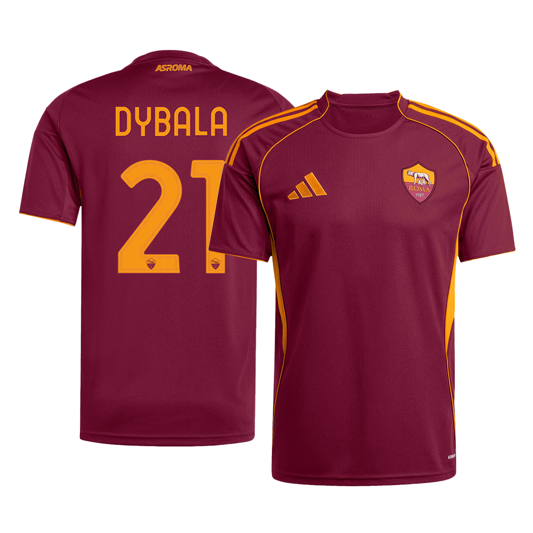 Maillot domicile de football Roma DYBALA n° 21 2025/26