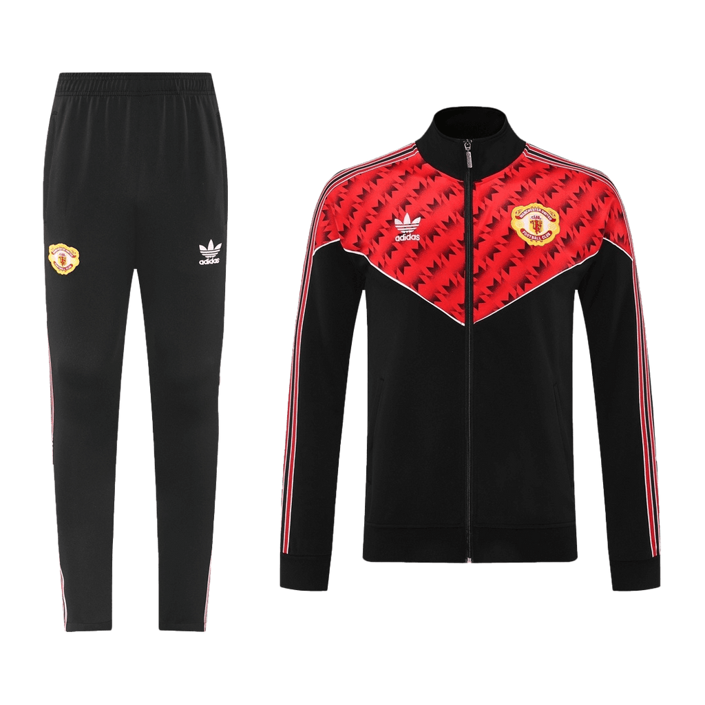 Manchester United Training Kit 2025/26 - Red&Black (Jacket+Pants) - Football Shirt | SmartJerseys | Official Quality