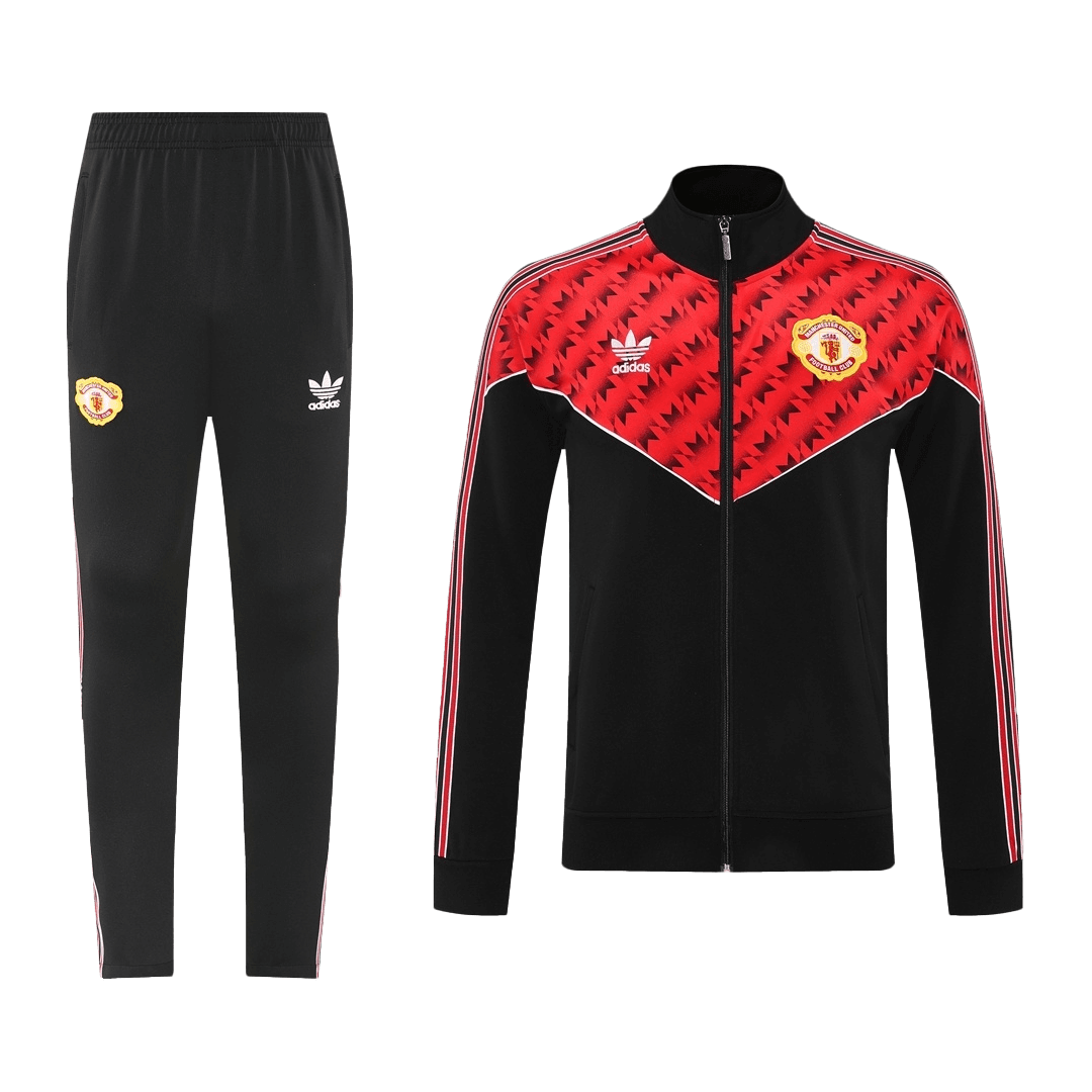 Manchester United Training Kit 2025/26 - Red&Black (Jacket+Pants) - Football Shirt | SmartJerseys | Official Quality
