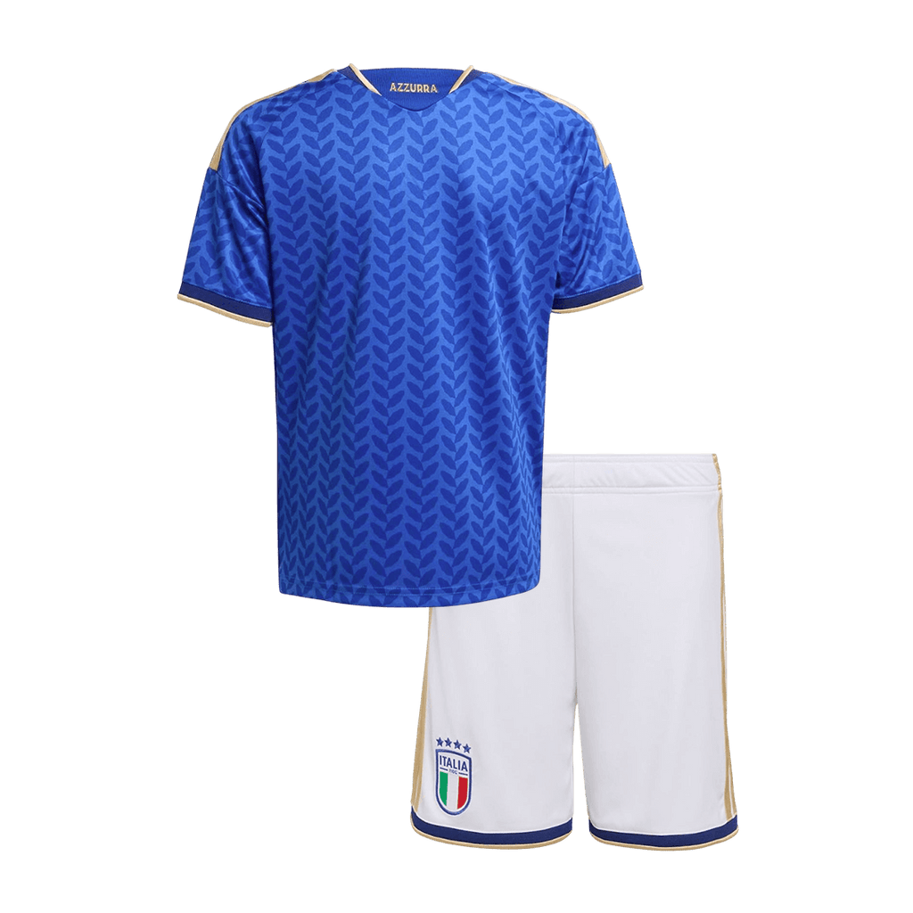 Kid's Italy Home Soccer Jersey Kit(Jersey+Shorts) 25/26 Blue