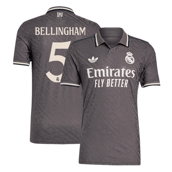 Real Madrid BELLINGHAM #5 Third Away Soccer Jersey Authentic 2024/25 - Football Shirt | SmartJerseys | Official Quality
