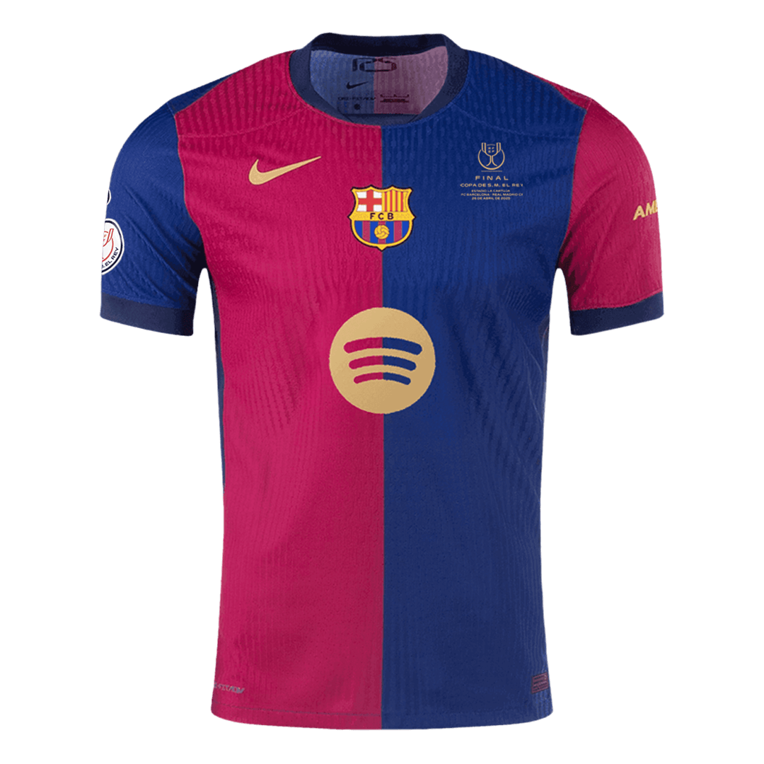 Barcelona Home Soccer Jersey Authentic 2024/25 - Copa del Rey Final - Football Shirt | SmartJerseys | Official Quality
