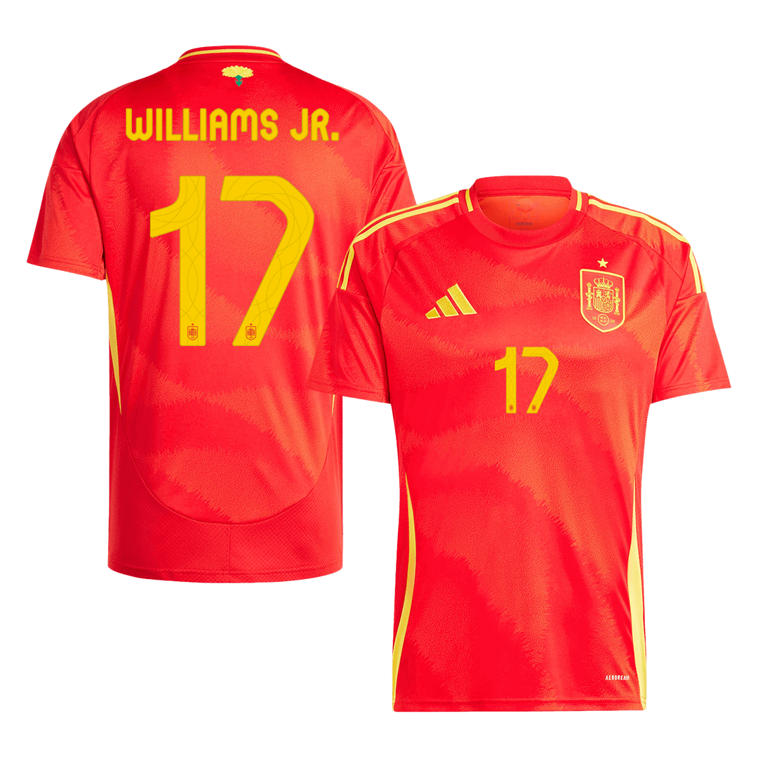 Spain WILLIAMS JR. #17 Home Jersey EURO 2024 - Football Shirt | SmartJerseys | Official Quality