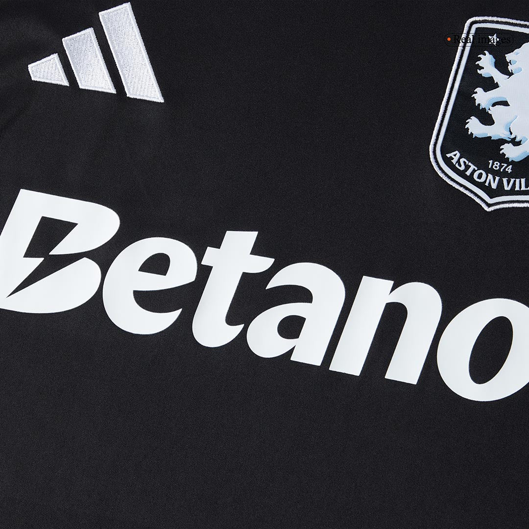 Camiseta de fútbol visitante del Aston Villa 25/26 negra