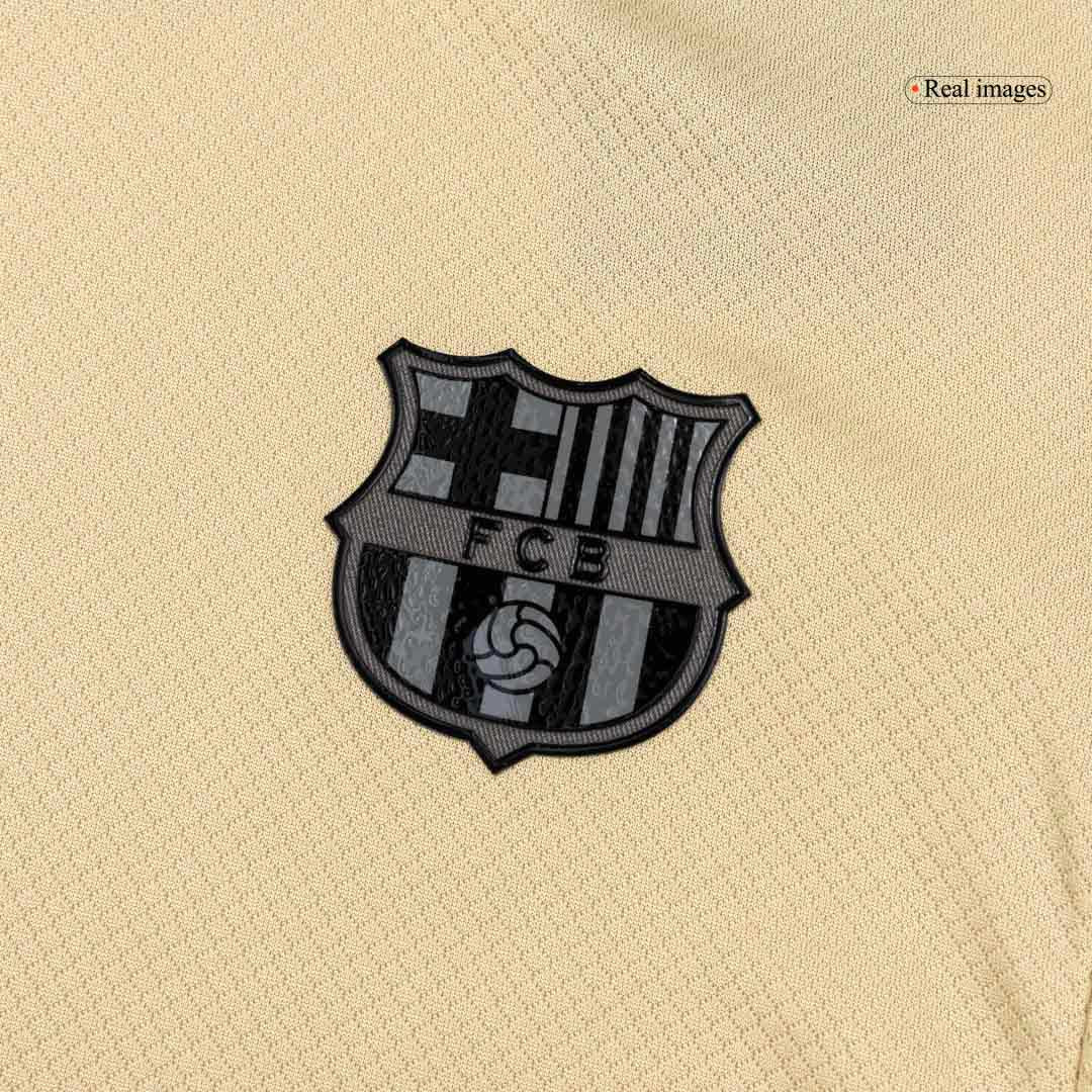 Camiseta de visitante del Barcelona para niño (camiseta y pantalón corto) 2025/26, amarilla