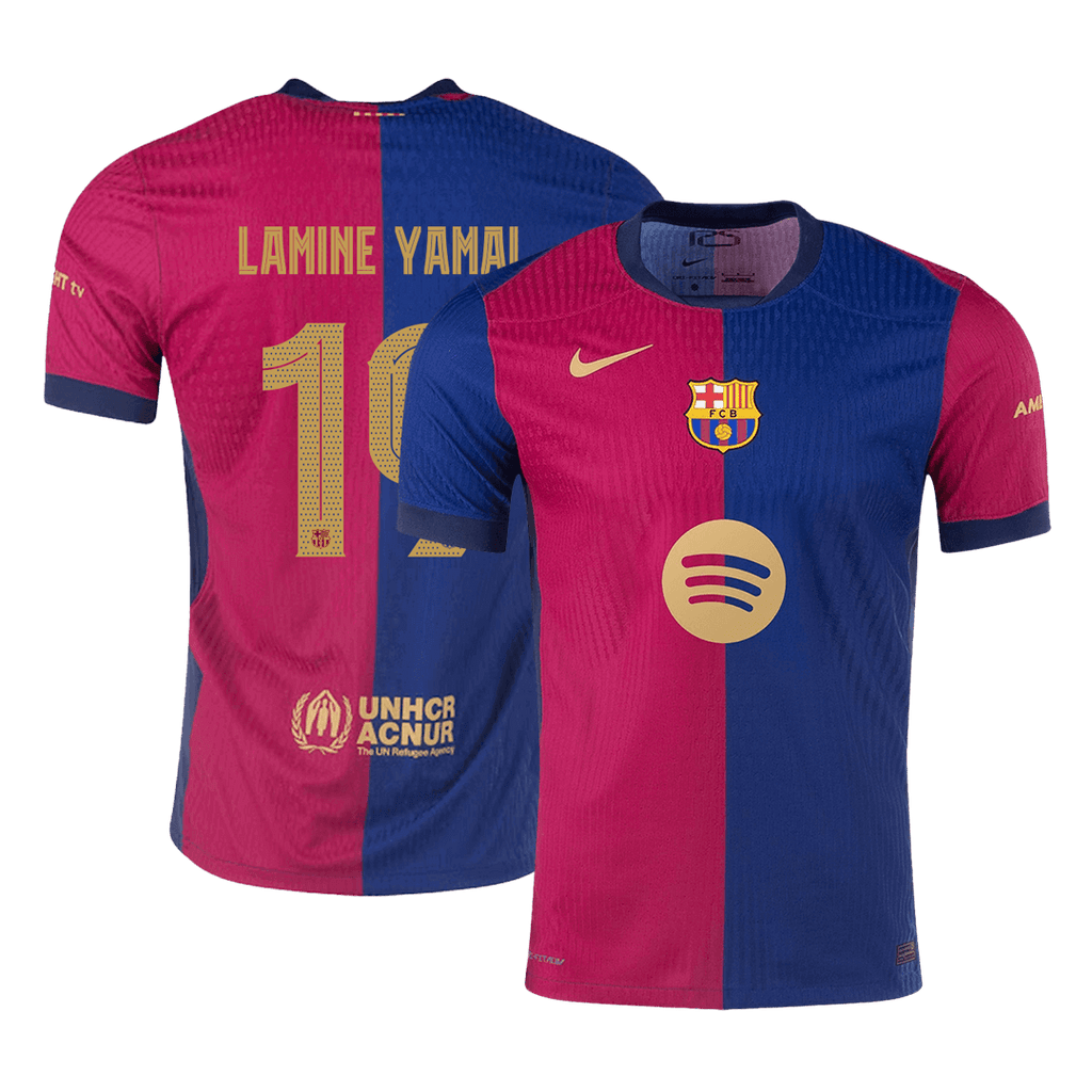 Barcelona LAMINE YAMAL #19 Home Jersey Authentic 2024/25 - UCL Spotify Logo Without Text - Football Shirt | SmartJerseys | Official Quality
