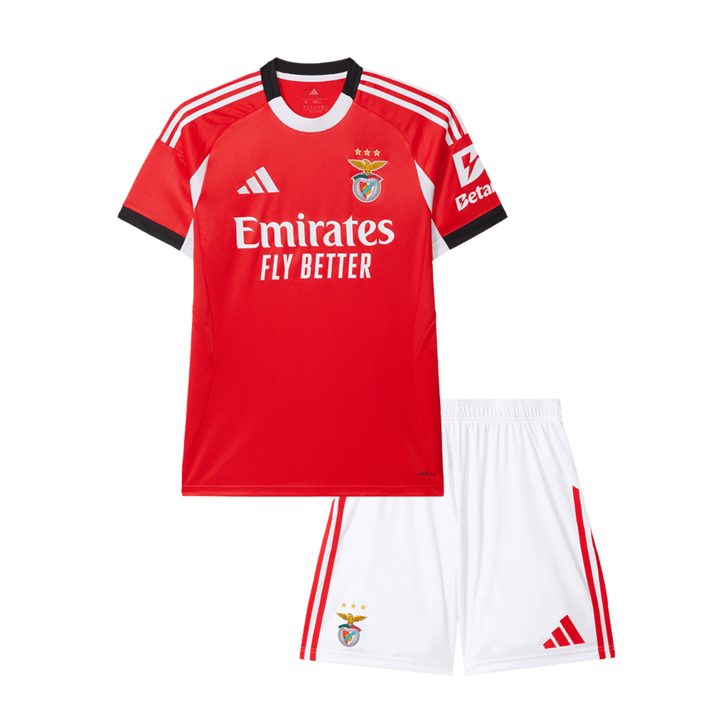 Kid's Benfica Home Soccer Jersey Kit 25/26 Red - Football Shirt | SmartJerseys | Official Quality