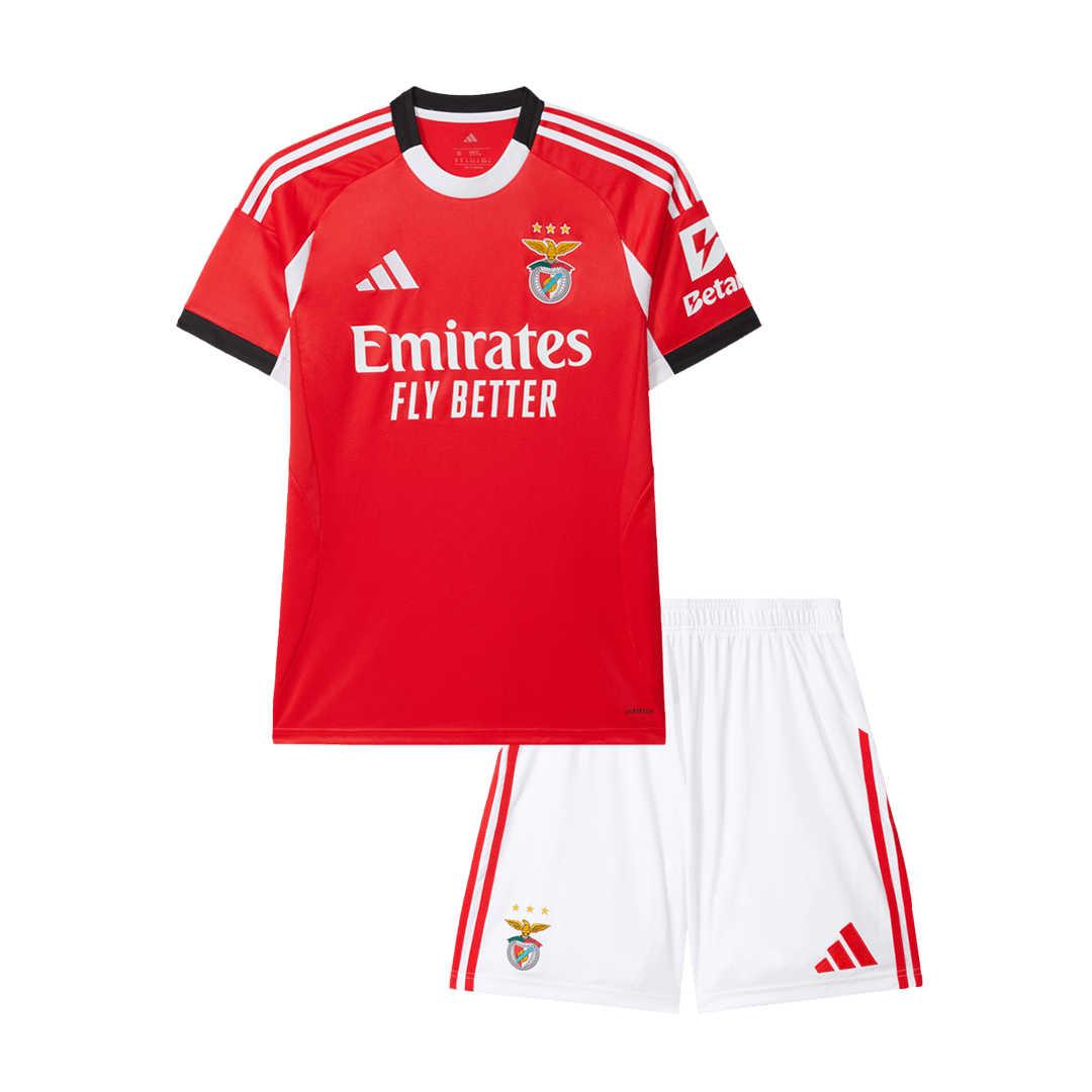 Kid's Benfica Home Soccer Jersey Kit 25/26 Red - Football Shirt | SmartJerseys | Official Quality