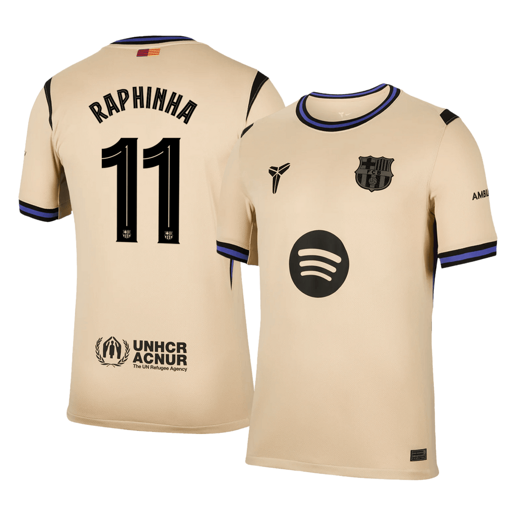 Barcelona RAPHINHA #11 Away Soccer Jersey 2025/26 - UCL Edition - Football Shirt | SmartJerseys | Official Quality