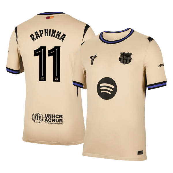 Barcelona RAPHINHA #11 Away Soccer Jersey 2025/26 - UCL Edition - Football Shirt | SmartJerseys | Official Quality