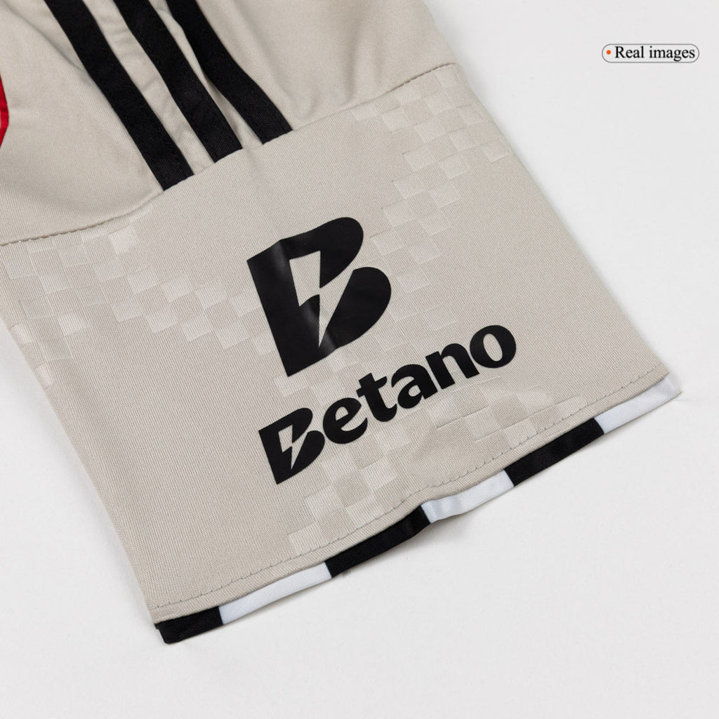 Kid's Benfica Away Soccer Jersey Kit 25/26 Beige