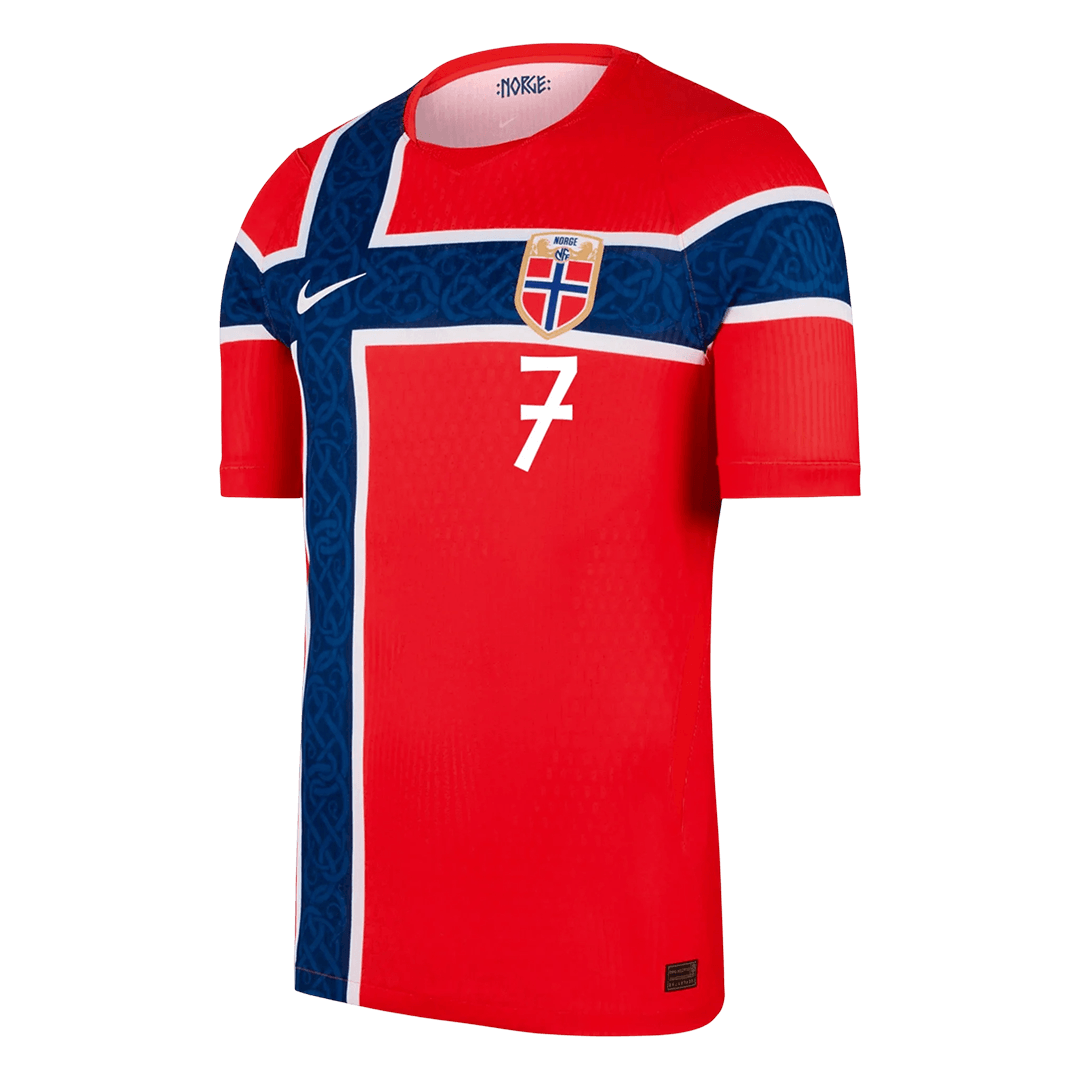 Norway SØRLOTH #7 Home Soccer Jersey Authentic 2026